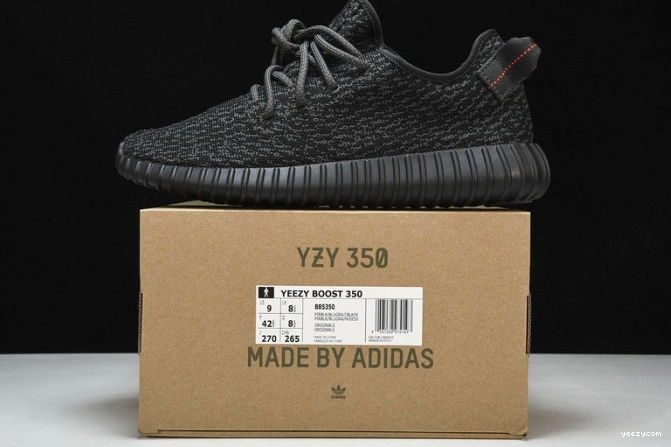 (2022 350 Boost 2023) Adidas Pirate Black Yeezy BB5350 0926